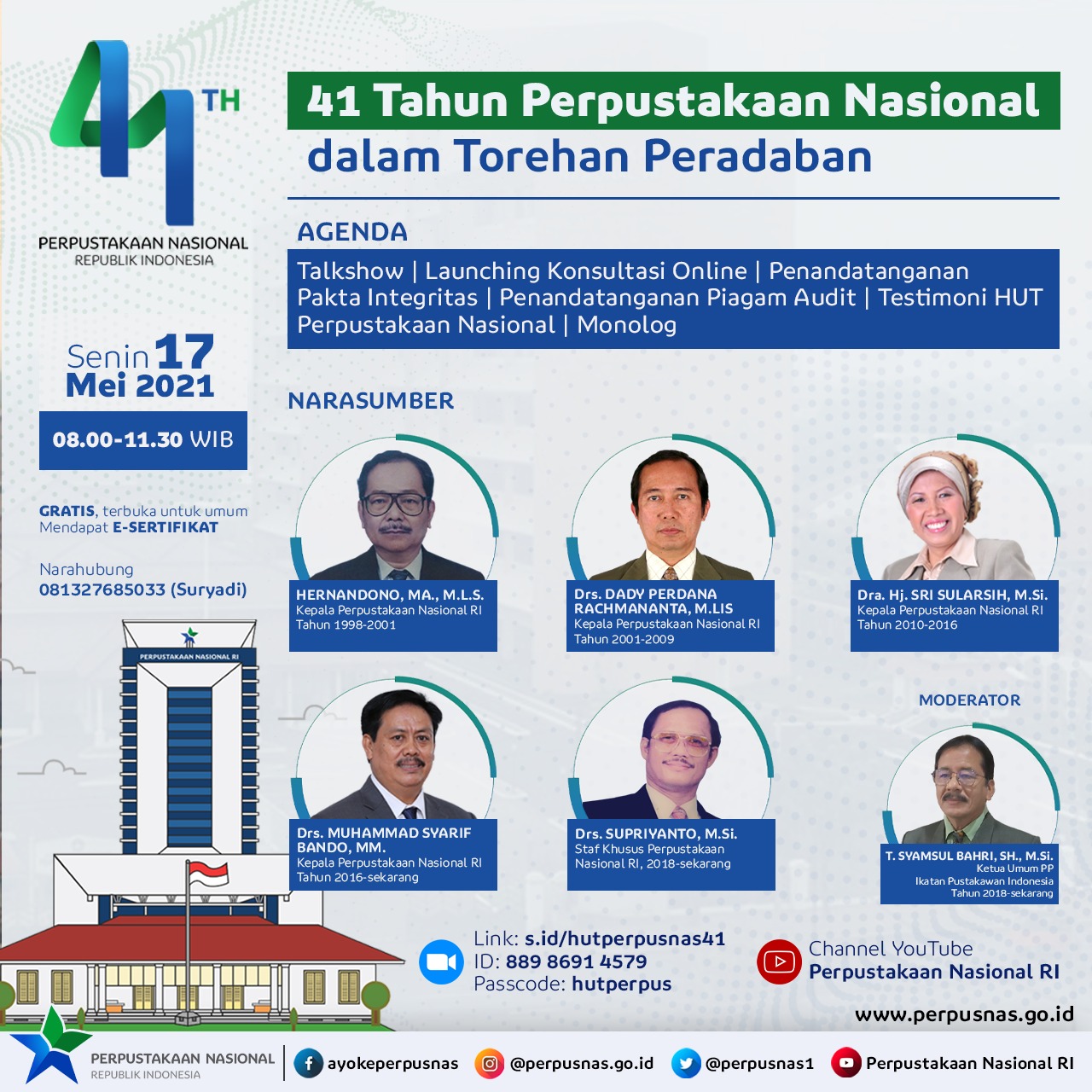 41 tahun Perpustakaan Nasional RI