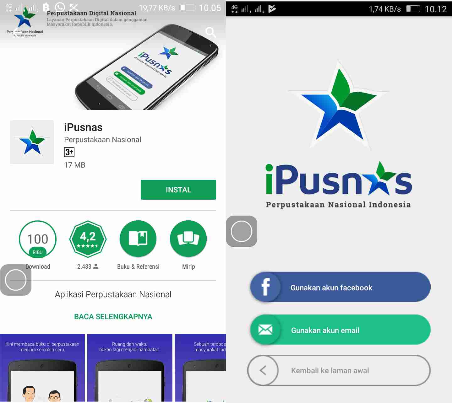 iPusnas, aplikasi untuk anda membaca tanpa harus ke perpustakaan.